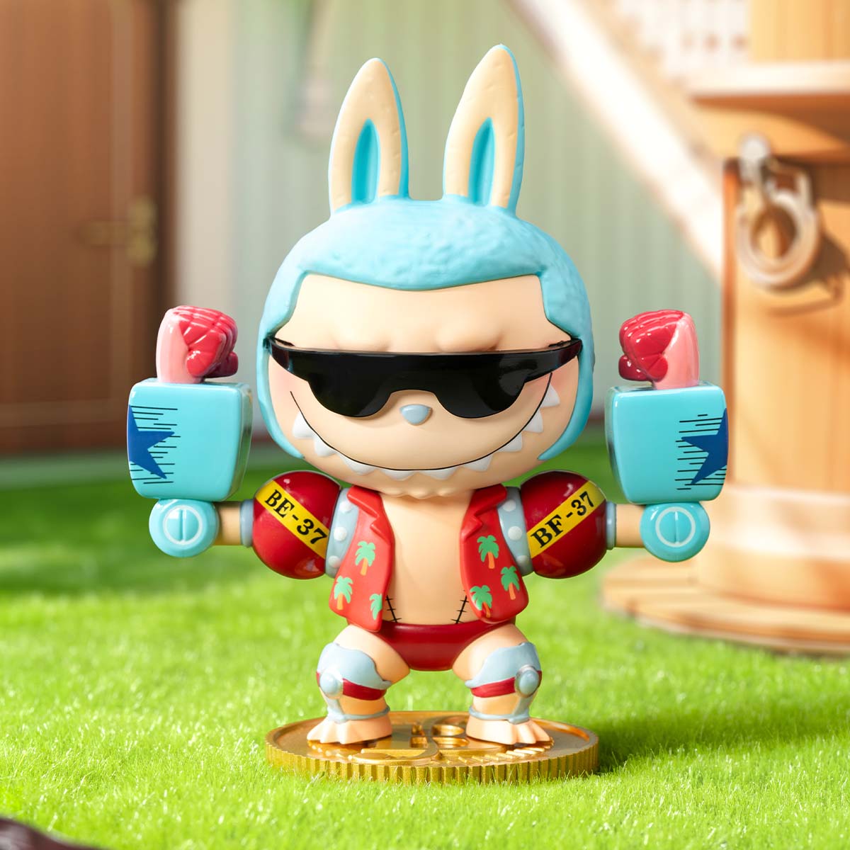 Figurine Labubu × One Piece Franky – Édition Limitée Cyborg Collector