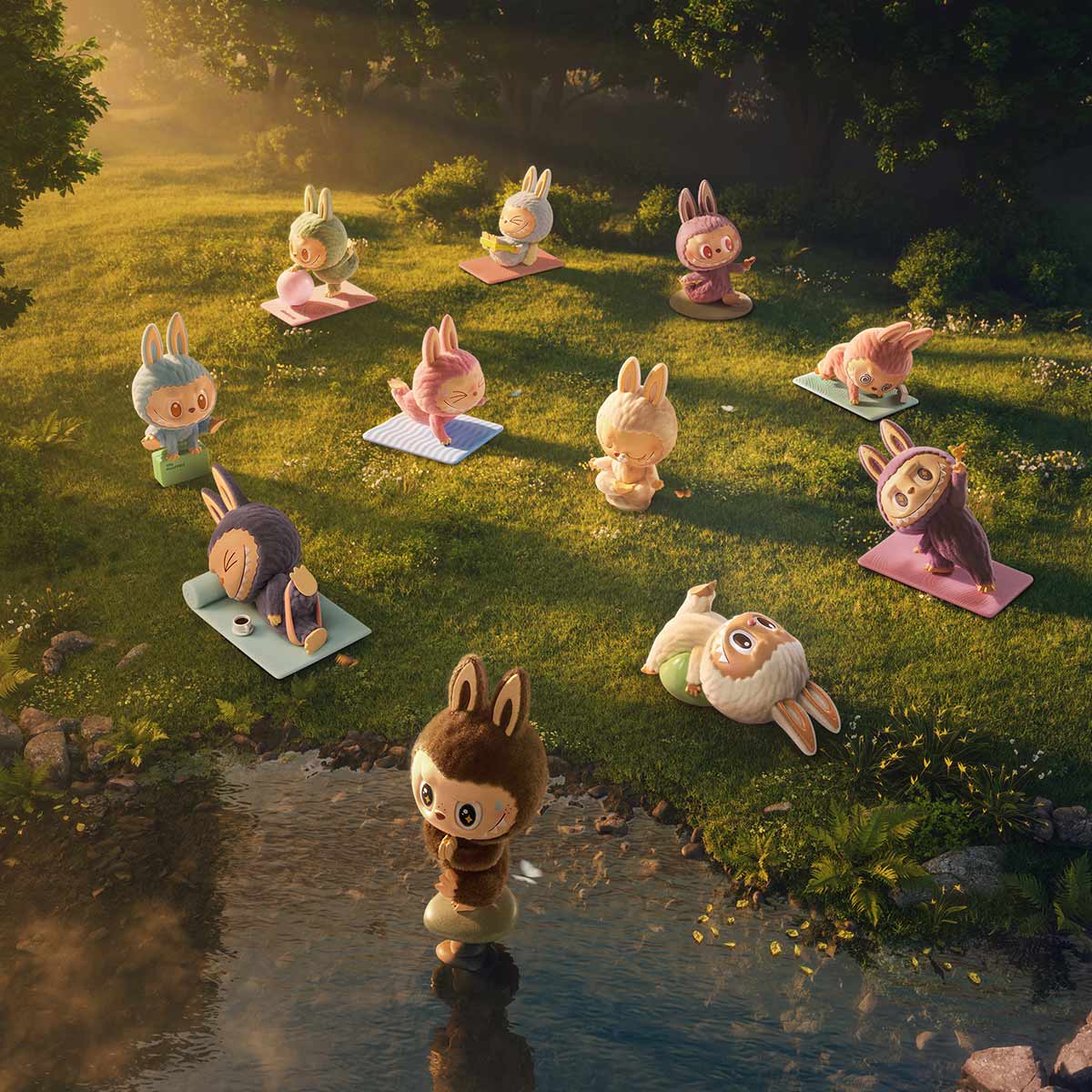 Figurine Labubu Sleeping – Série Lazy Yoga – Image 2