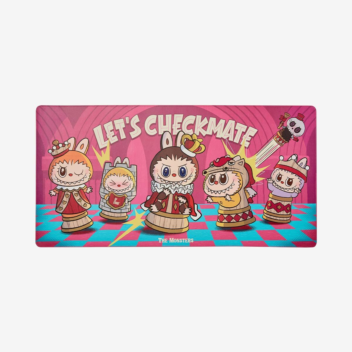 Tapis de Bureau XL Labubu Let’s Checkmate – 80 × 40 cm