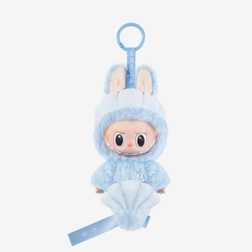 Labubu Hide & Seek Bleu Coquillage – Peluche Kawaii Édition Exclusive Singapour