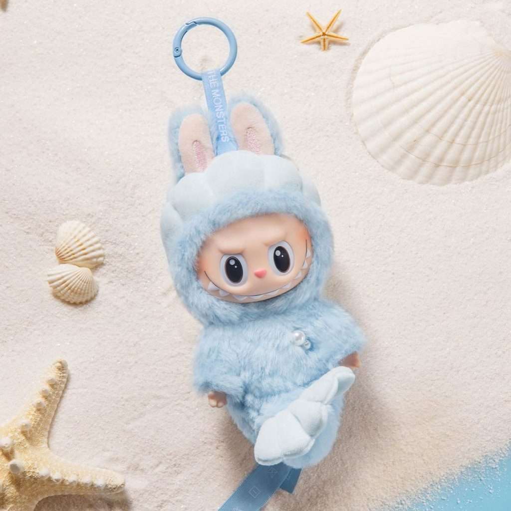 Labubu Hide & Seek Bleu Coquillage – Peluche Kawaii Édition Exclusive Singapour – Image 3