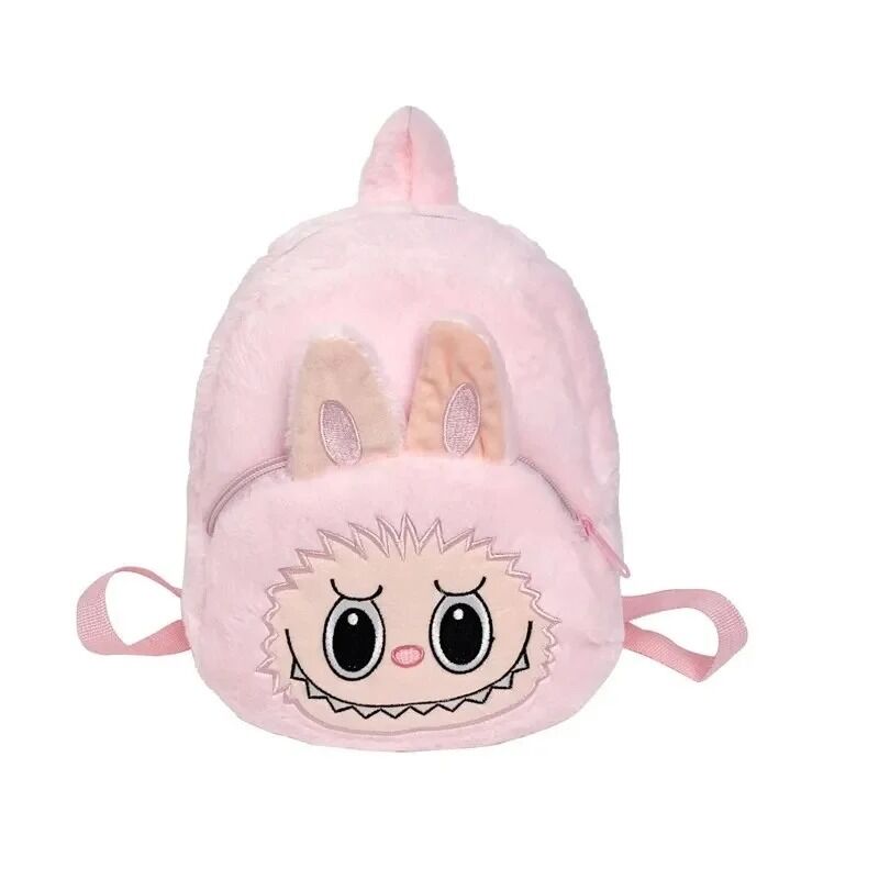Sac à Dos Peluche Labubu Lapin Rose – Accessoire Kawaii & Figurine Collector