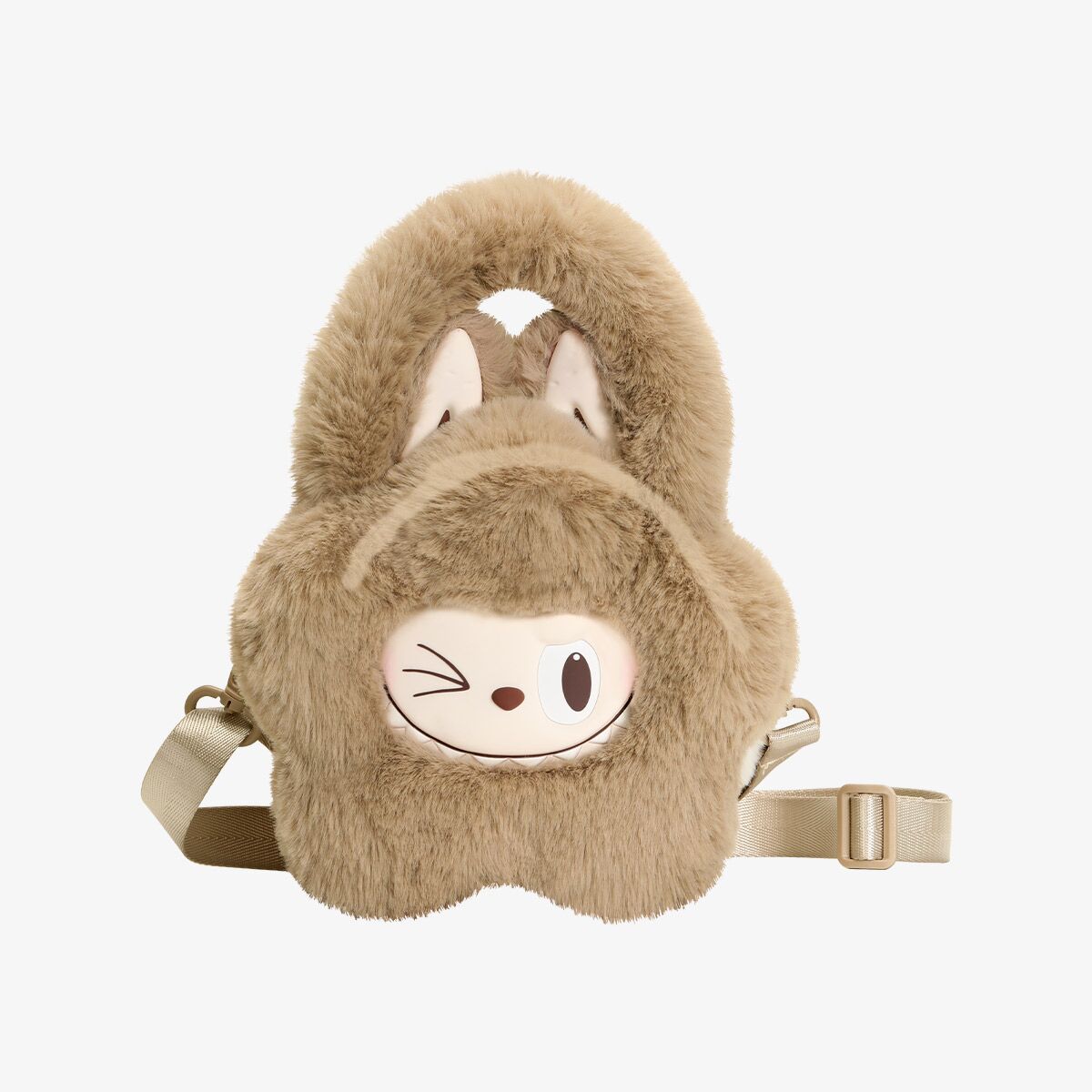 Sac à Dos Kawaii en Peluche Marron – Design Adorable de Lapin
