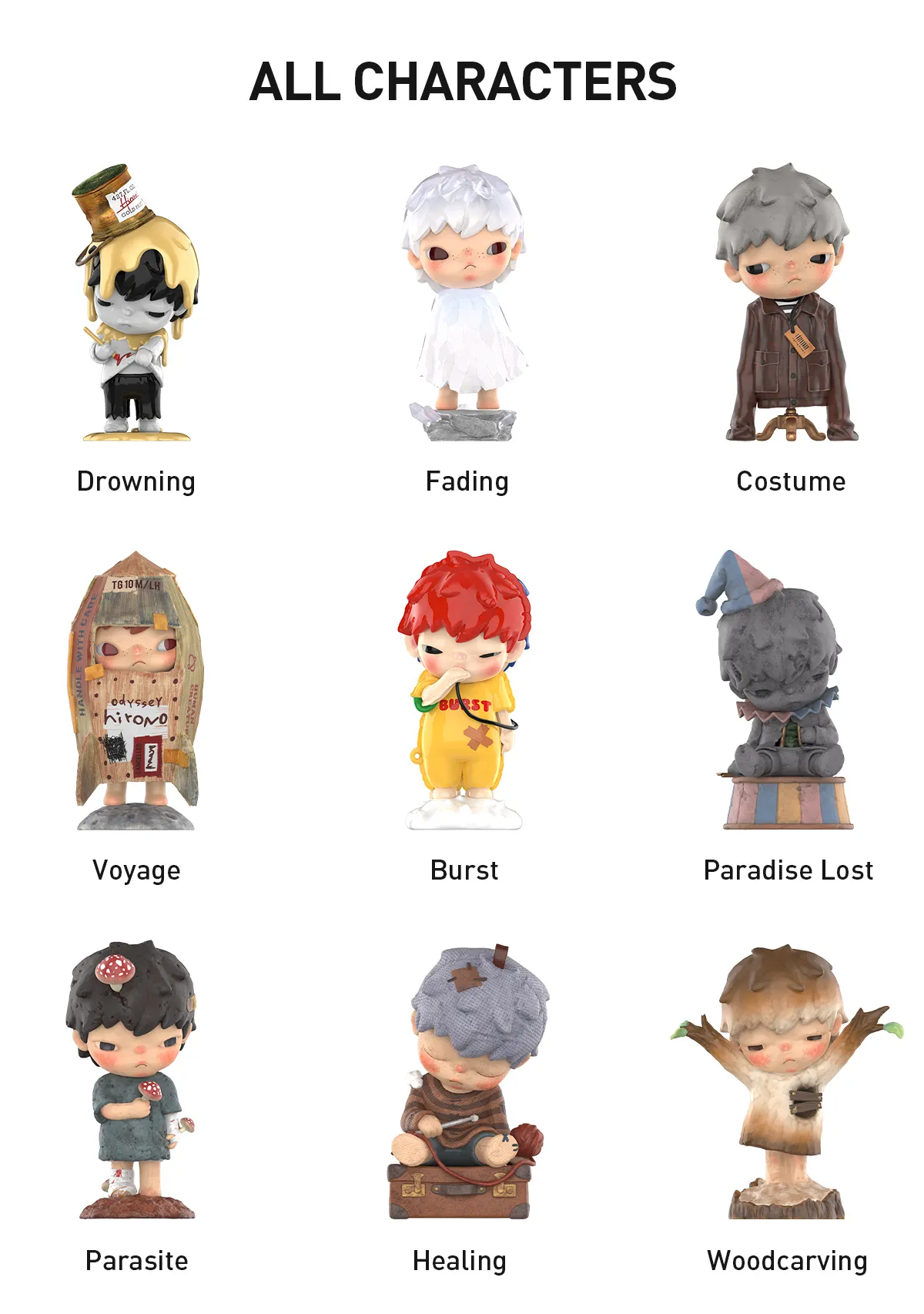 Figurines Hirono Reshape Series – Collection d’Art Toys Designer en Boîte Mystère – Image 9