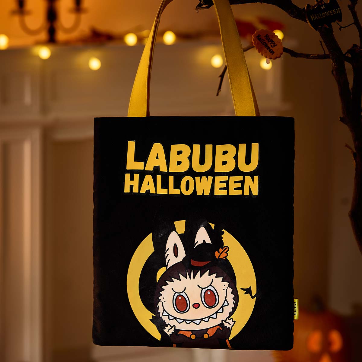 Labubu Halloween Canvas Bag – Tote bag en toile édition limitée 35x40 cm | Collection Happy Halloween Party – Image 4