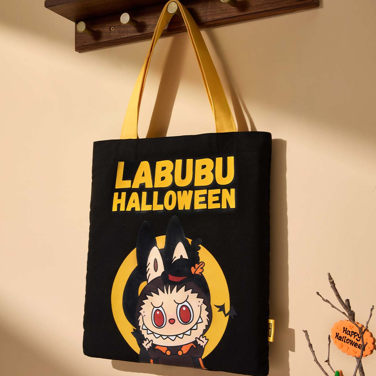 Labubu Halloween Canvas Bag – Tote bag en toile édition limitée 35x40 cm | Collection Happy Halloween Party – Image 3