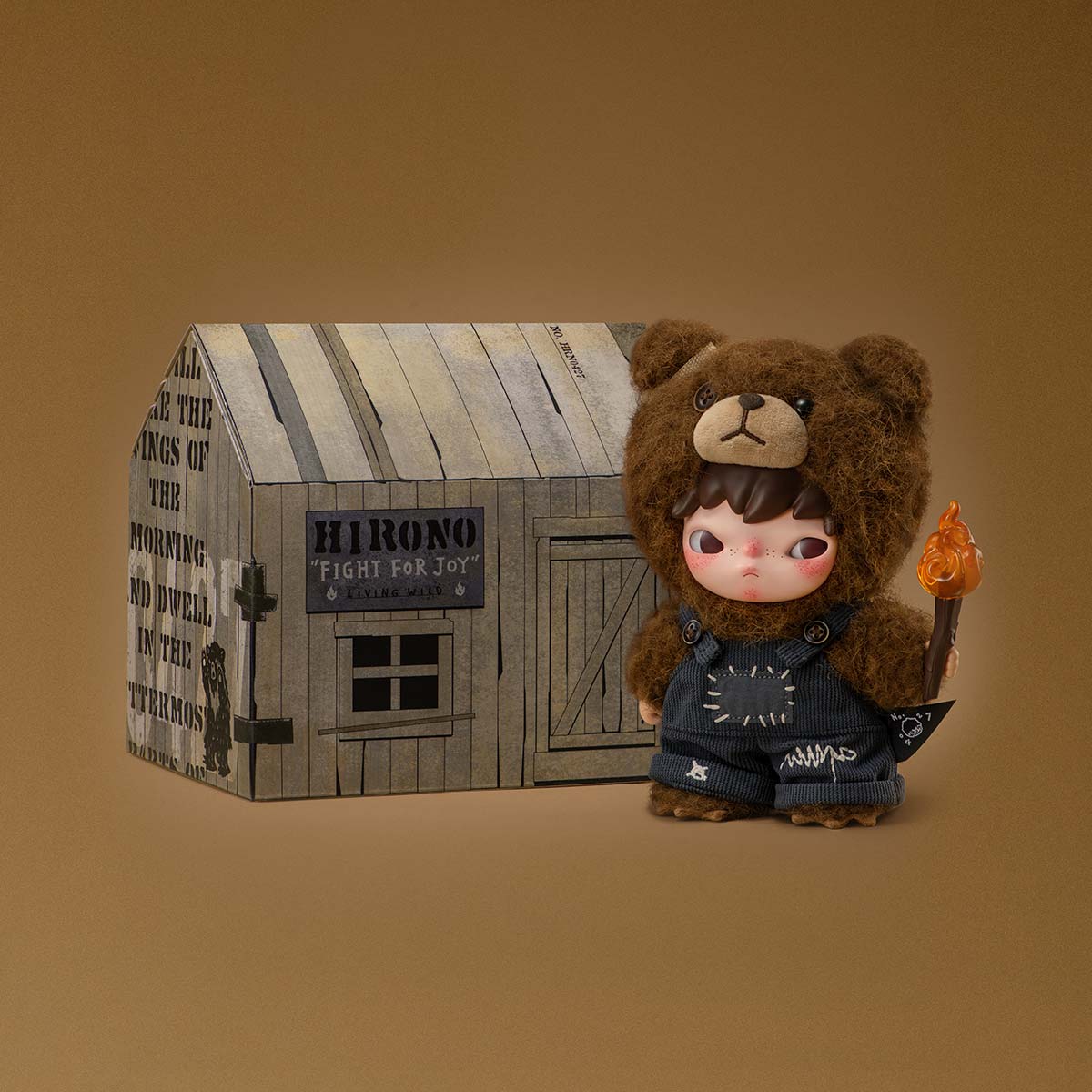 Hirono Living Wild – Fight for Joy Plush Doll | Figurine de Collection Artistique et Design