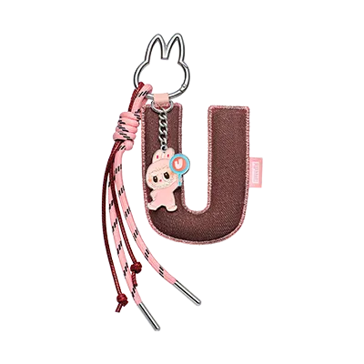 Pendentif Lettre “U” Labubu – Pin for Love Series