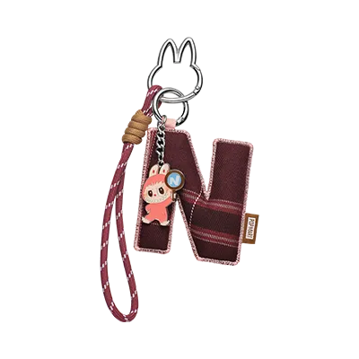 Pendentif Lettre “N” Labubu – Pin for Love Series