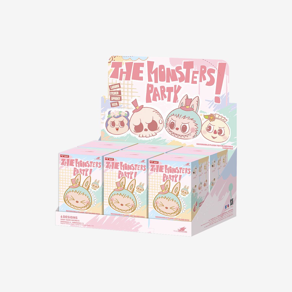 The Monsters Party – Peluches Réversibles Blind Box