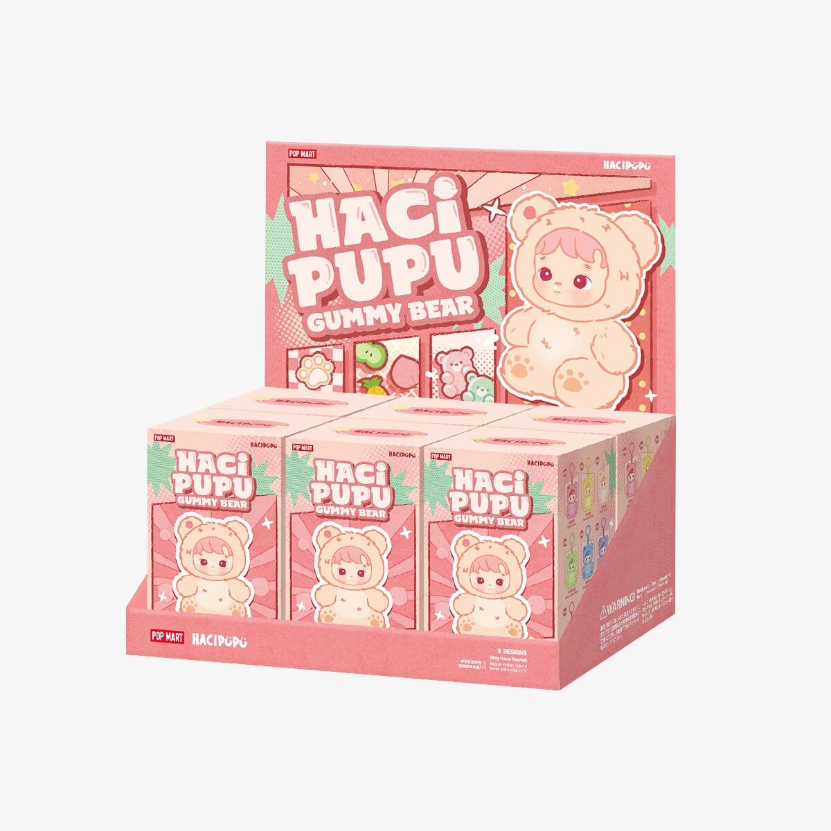 HACIPUPU Série Gummy Bear – Figurines Peluches Mystère 13 cm | Collection Blind Box Fruity & Kawaii